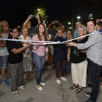 Nardini inauguró asfalto Huergo