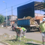 limpian calles de José C Paz