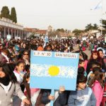 Cuatro mil chicos presentes en jura a la bandera en San Miguel