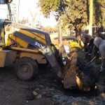 Municipalidad Escobar trabajo en mantenimiento de espacio público