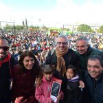 Julio Zamora recorrió las plazasa de Tigre donde se celebró el Día del Niño
