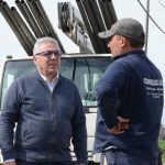 Zamora recorrió la colocación de nuevas luminarias en Tigre