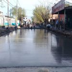 Nuevo asfalto de calle Mendoza en José C. Paz