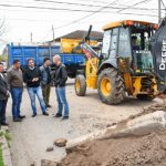 Sujarchuk supervisó el avance d nuevos asfaltos en Garín y Belén
