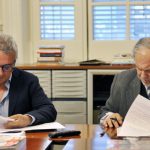 Julio Zamora y Colegio Arquitectos firmaron acuerdo para mejorar el tránsito de Tigre