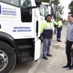 Leo Nardini presentó nueva flota de vehículos en Malvinas Argentinas