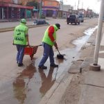 Tareas de limpieza en las avenidas de José C. Paz