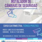Nuevos cursos en instalación de cámaras de seguridad en José C. Paz