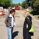 Jaime Méndez y algo normal: dialogar con los vecinos beneficiados por los nuevos asfaltos