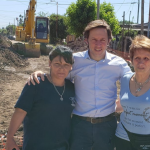 Jaime Méndez recorrió obras de nuevos asfaltos en San Miguel