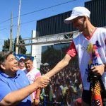 Mario Ishii en la tercera sanción de la Maratón José C. Paz corre