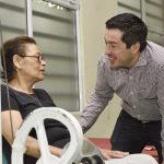 Nardini visitó a los pacientes del Hospital de rehabilitación del barrio El Cuadrado