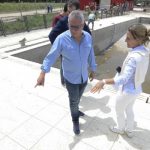 Julio Zamora recorrió las obras del polideportivo N 18 de Tigre