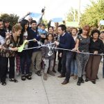 Nardini y la inauguración de un nuevo pavimento en Villa de Mayo