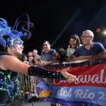 Julio Zamora en el cierre del Carnaval de Tigre