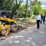 Sujarchuk recorrió las obras de los nuevos pavimentos en Loma Verde
