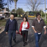 Ducote recorrió nuevo pavimento del barrio Vicente López