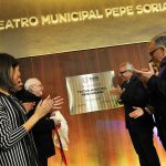 Julio Zamora inauguró el Teatro Municipal en Benavídez