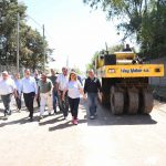 Ariel Sujarchuk recorrió nuevos asfaltos, estabilizados y veredas en Garín