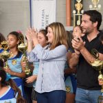 Entrega de premios en el Polideportivo de Los Polvorines con Sol Jiménez Coronel