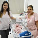 Zaira es la primera bebé del año de Malvinas Argentinas