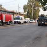 Desinfección de calles y avenidas en Moreno