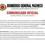 comuniciado de bomberos de Pacheco