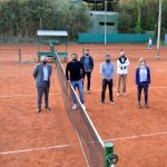 Zamora y Zabaleta monitorearon el cumplimiento del protocolo sanitario para la práctica de tenis en Tigre