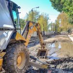 Juan Andreotti recorrió la obra de renovación de la zona de Canal