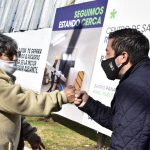 Leo Nardini visitó el centro de atención primaria donde se trabaja en la ampliación y el acondicionamiento del espacio