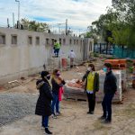 Juan Andreotti recorrió el avance de obra de la segunda Escuela de Oficios de San Fernando