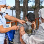 San Fernando y PAMI aplicaron la segunda dosis contra el coronavirus a los adultos mayores del Hospital de Islas ´Do Porto´