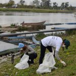 Junto a muchos jóvenes, Malena Galmarini, Prosperar y otras ong ambientales realizaron jornada de Limpieza en la Pista Nacional de Remo en Tigre