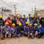 MALENA GALMARINI Y MAYRA MENDOZA RECORRIERON LA OBRA DE AGUA POTABLE EN EL BARRIO AZUL