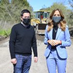 Nardini y Tolosa Paz recorrieron obras de pavimento en La Plata