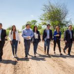 Galmarini, Nardini, Correa y autoridades de ABBE recorrieron el predio en donde se construirá la Planta Depuradora Campo de Mayo