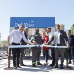Achával y Laurent, junto a Álvarez, inauguraron la nueva estación de tren de Del Viso