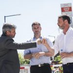 Achával y Laurent, junto a Álvarez, inauguraron la nueva estación de tren de Del Viso