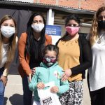 Noe Correa participó de la entrega de lentes en la Escuela Primaria N°26 de Grand Bourg