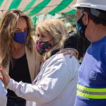 Malena Galmarini y Nestor Grindetti habilitaron una nueva red cloacal que beneficiará a más de 10 mil habitantes de Lanús