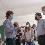 Juan Andreotti y Alberto Sileoni recorrieron escuelas que el Municipio construye y renueva