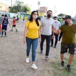 Noe Correa visitó el club “Almafuerte” de Los Polvorines