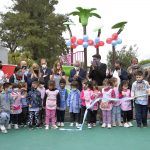 Julio Zamora inauguró los nuevos juegos del Jardín N° 907 «Granaderos de San Martín» de General Pacheco
