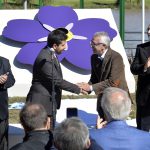 Julio Zamora inauguró la Plazoleta Armenia y el Monumento «Nomeolvides»