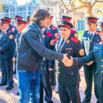 Juan Andreotti acompañó en un acto a los Bomberos de San Fernando