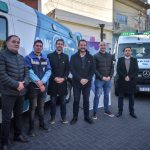 Ariel Sujarchuk y Beto Ramil entregaron las seis nuevas ambulancias