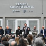 Sujarchuk, Axel Kicillof y Beto Ramil inauguraron la ampliación de la escuela secundaria Carlos Fuentealba
