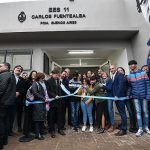 Sujarchuk, Axel Kicillof y Beto Ramil inauguraron la ampliación de la escuela secundaria Carlos Fuentealba