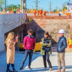 Juan Andreotti visitó la excavación del Túnel de Av. Sobremonte, que sigue avanzando