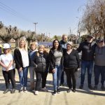 Noe Correa visitó el avance de obra de la calle Remedios de Escalada